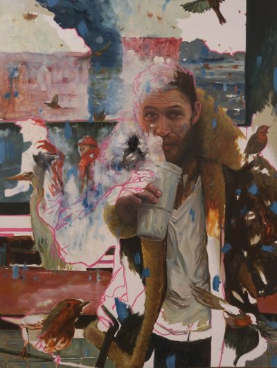 Boris Foscolo - Planète B, FUNKY NUK (lets 's dance !) - Huile sur toile -Oil painting on canvas - 146 x114 cm