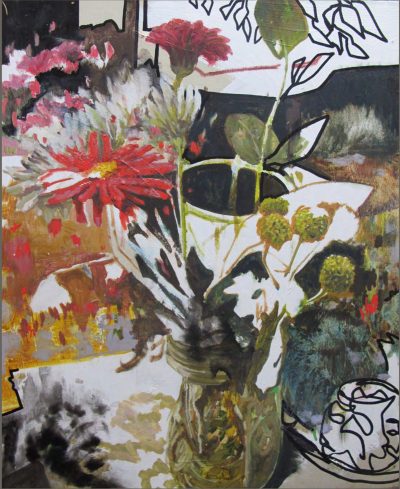 Boris Foscolo - Série Still Life Flowers 3 - Huile sur toile - Oil on canvas - 81 x 65 cm