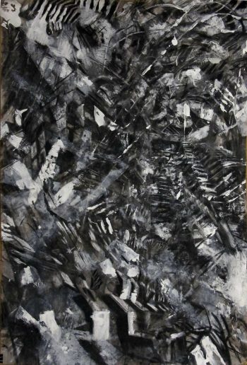 Boris Foscolo - Twister GT - Fusain - Charcoal - 70 x 105 cm -  Pièce unique